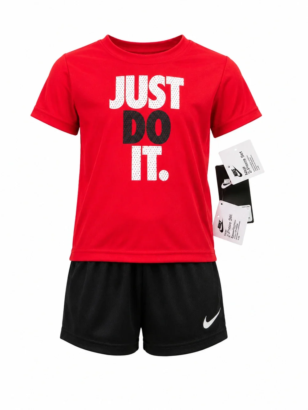 Nike Baby Boys 2-Piece Set T-Shirt & Shorts Red Black 